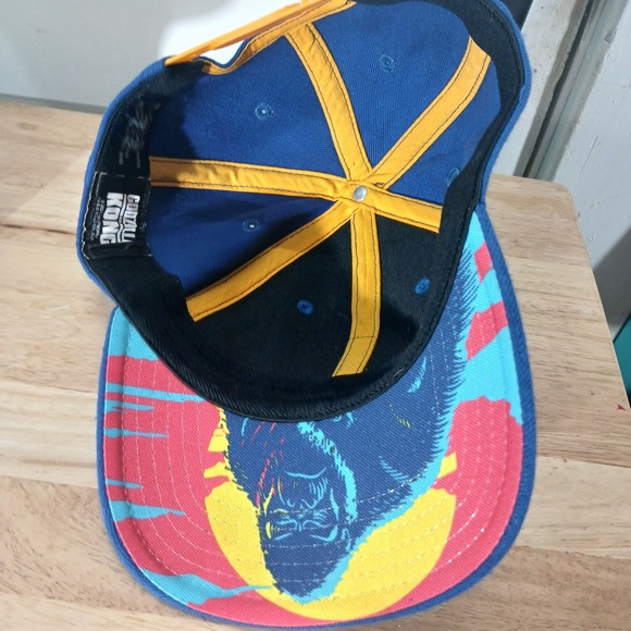 Godzilla vs Kong Baseball Cap Movie Promo Royal Blue Adjustable Hat - Picture 7 of 10